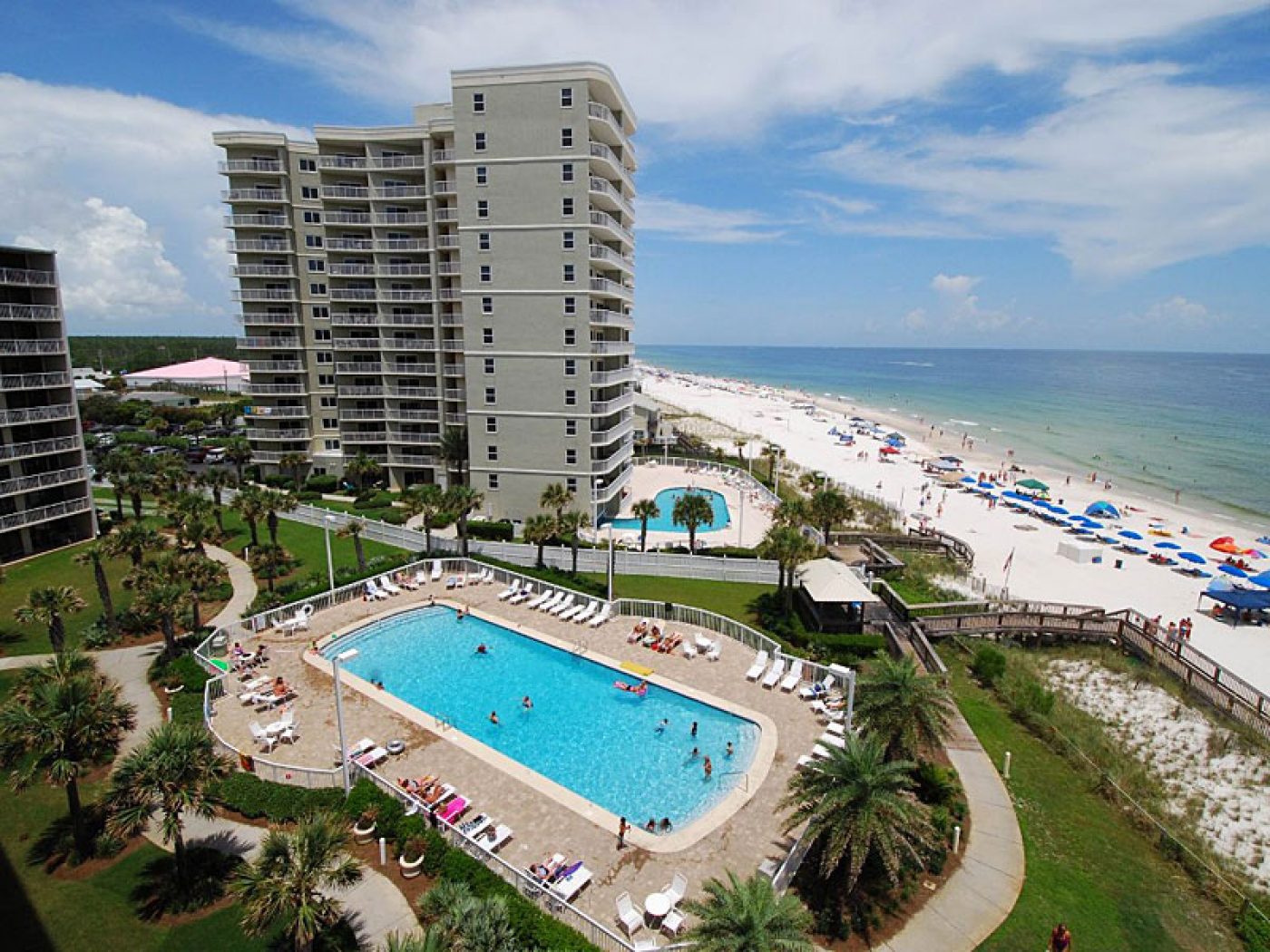 Seaside beach and racquet club